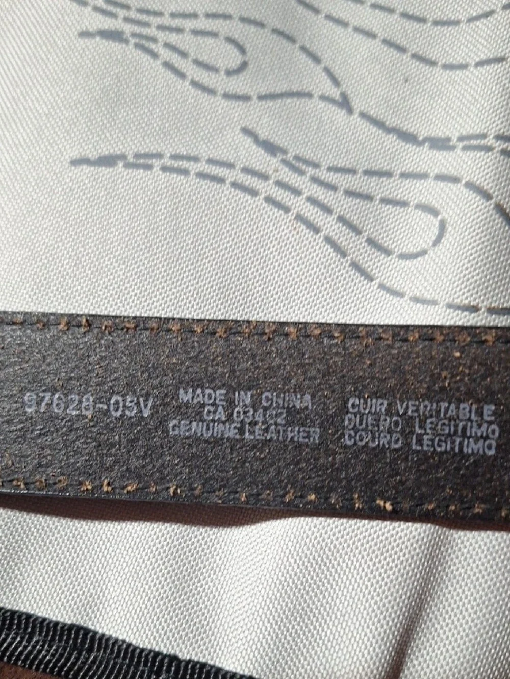 Harley-Davidson Man's Black Leather Belt with Silver Buckle